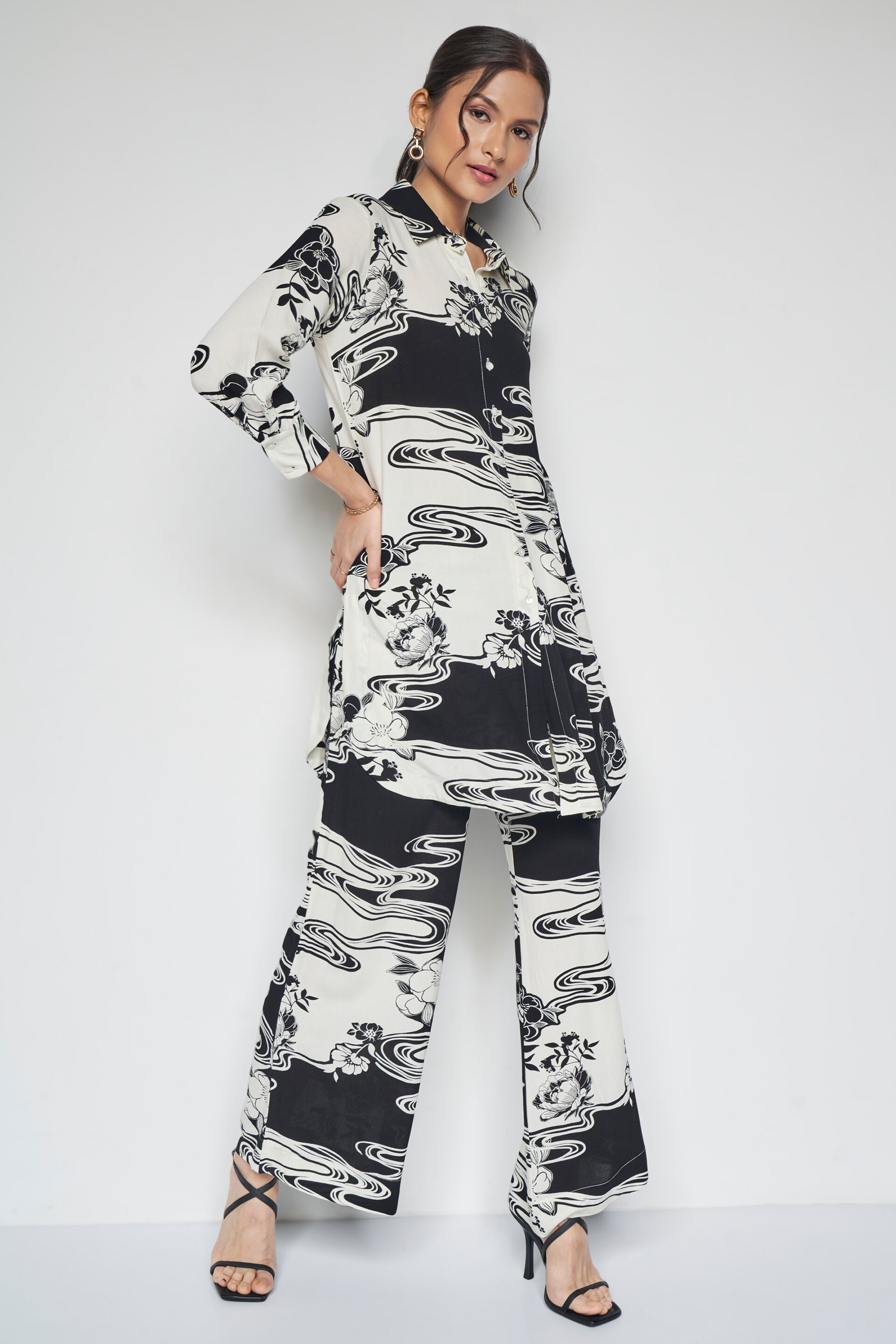 Monochrome Mood Co-ords Set, Black, image 2